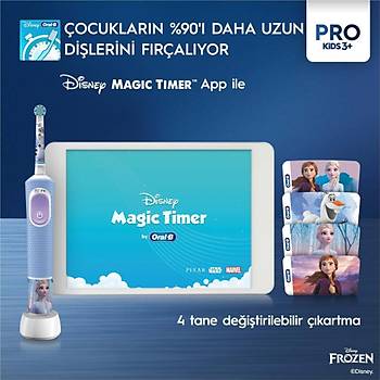 Oral-B Vitality Pro Frozen Ozel Seri Cocuklar Icin Sarj Edilebilir Dis Fircasi
