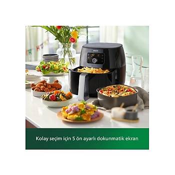 Philips Airfryer XXL HD9650/90 Avance Collection 7.3 LT 2225 W S�cak Hava Frit�z� Siyah