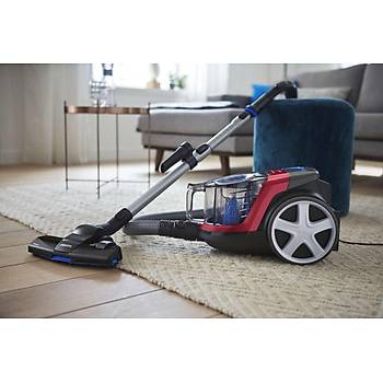 Philips PowerPro City Toz Torbas�z Elektrikli S�p�rge, 650W, PowerCyclone 5, Allergy H13 Filtre, Parke Ba�l���, FC9331/07