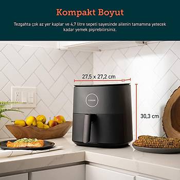 COSORI Pro LE Air Fryer XXL 4.7 lt Yagsiz Fritoz CAF-L501-KTR 