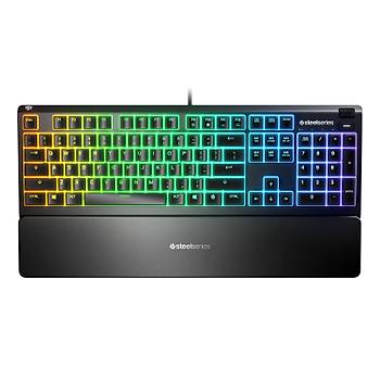 SteelSeries Apex 3 IP32 RGB Q T�rk�e Kablolu Oyuncu Klavyesi SSK64808