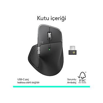 Logitech MX Master 4 Siyah 910-007562 �arjl� Kablosuz Ergonomik Mouse