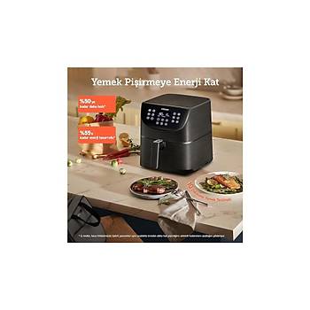 COSORI Airfryer 5,5 L 11 Program, On Isitma ve Sicak Tutma Islevleri, Dijital Dokunmatik LED Ekran, Bulasikk Makinesinde Yikanabilir, 1700W CP158-AF