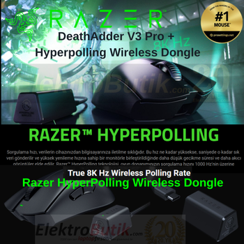 Razer Deathadder V3 Pro 30K + Hyperpolling Wireless Dongle RZ01-04630300-R3WL