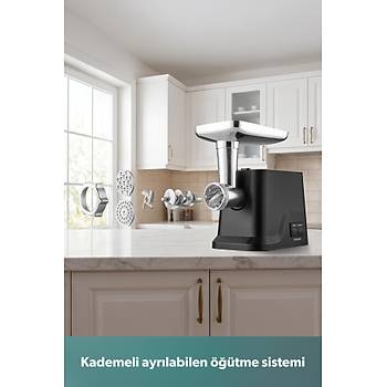 Homend Meatbox 3102H K�yma ve Sal�a Makinesi 1000W Paslanmaz �elik Materyal ile G��l� Performans