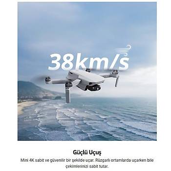 DJI MINI 4K 30 FPS DRONE GRI 2 YIL RESMI DISTRIBUTOR GARANTILI 