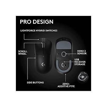 Logitech G PRO X Superlight 2 SE Siyah 910-007553 44K Lightspeed Hero 2 Optik �arjl� 60gram Kablosuz Oyuncu Mouse