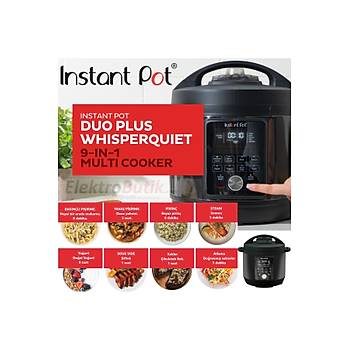 Instant Pot Instant Duo Plus, Whisperquiet/sessiz oklu Piirici, 5,7 Litre Pirin Piirici, Buharl Piirici, Sote Tavas, Sterilizatr, Yourt, Sous Vide Cihaz ile
