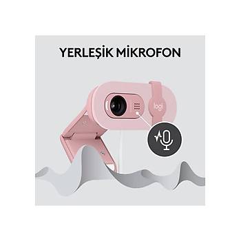 Logitech BRIO 100 Pembe 960-001623 Full HD Mikrofonlu Webcam