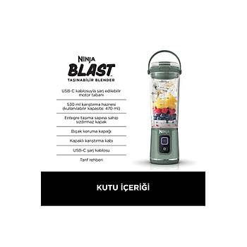 Ninja Blast BC151EUEM Ye�il �arjl� Smoothie Blender