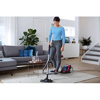 Philips PowerPro City Toz Torbas�z Elektrikli S�p�rge, 650W, PowerCyclone 5, Allergy H13 Filtre, Parke Ba�l���, FC9331/07