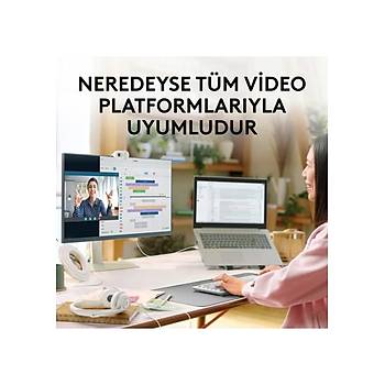 Logitech BRIO 100 Beyaz 960-001617 Full HD Mikrofonlu Webcam