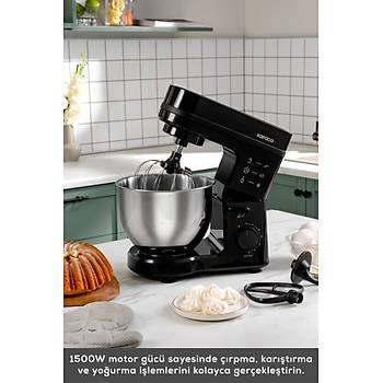 Karaca Maestrochef Stella Stand Mikser Siyah 1500w 5 Litre