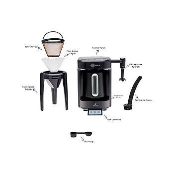 Karaca Hat�r Barista Cappuccino ve T�rk Kahve Makinesi Antrasit