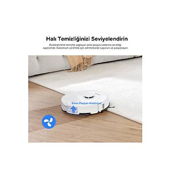 Roborock S8 Sonic Mopping Ak�ll� Robot S�p�rge S8 Beyaz