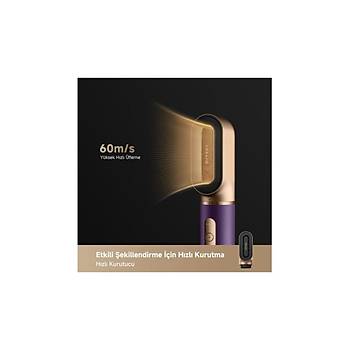 Dreame Airstyle Pro 7in1 Mor Sa� �ekillendirme Seti