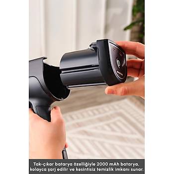 Karaca Vantuz Power Up Dikey S�p�rge Black