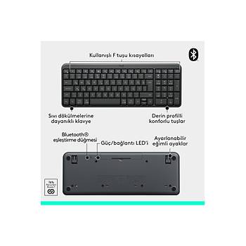 Logitech K250 920-013460 Kablosuz Bluetooth Klavye Siyah