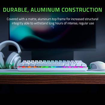 Razer Huntsman Mini Mercury Beyaz  RZ03-03390300-R3M1 Purple Switch Kablolu Mekanik Oyuncu Klavye