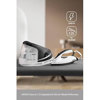 Homend Steamwork 1167H 2400 Watt Buhar Kazanl� �t� - Siyah / Beyaz -