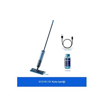 Philips OneUp 3000 Serisi Elektrikli Mop, Kablosuz, Bakterilere kar�� %99,9 etkili, 360 derece ba�l�k ile zahmetsiz kullan�m, XV3101/01