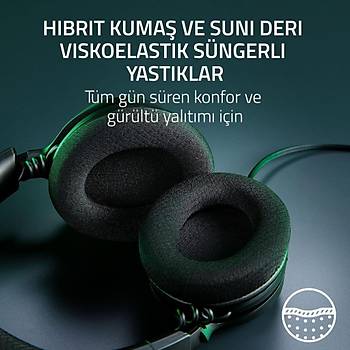 Razer Kraken V4 X Siyah USB-C RZ04-05180100-R3M1 Chroma RGB Kablolu Oyuncu Kulakl�k