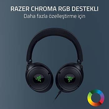 Razer Kraken V4 X Siyah USB-C RZ04-05180100-R3M1 Chroma RGB Kablolu Oyuncu Kulakl�k