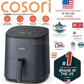 COSORI Pro LE Air Fryer XXL 4.7 lt Yagsiz Fritoz CAF-L501-KTR 