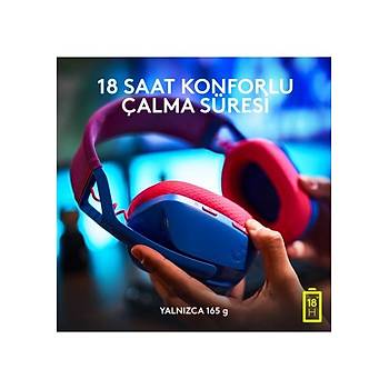 Logitech G435 Lightspeed Mavi 981-001062 Kablosuz Oyuncu Kulakl�k