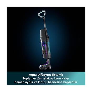 PHILIPS XW7110/01 AQUA TRIO  ISLAK KURU SARJLI KABLOSUZ DIK SUPURGE