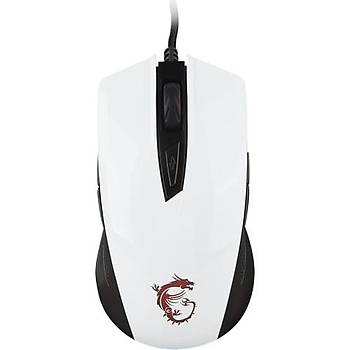 ????MSI Clutch GM40 5000DPI 9 Tu Optik Beyaz Gaming Mouse