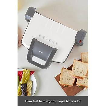 Karaca Swiss Izgara ve Tost Makinesi 1800W Bej