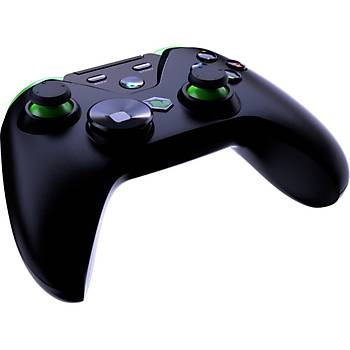 Pusat Clutch Titresim Geri Bildirimli Cift Mod Kablosuz Bluetooth ve 2.4 GHz Gamepad Siyah