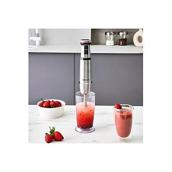 Karaca Inox Quick Mix H�z Ayarl� 1300W El Blender Set - 9637B