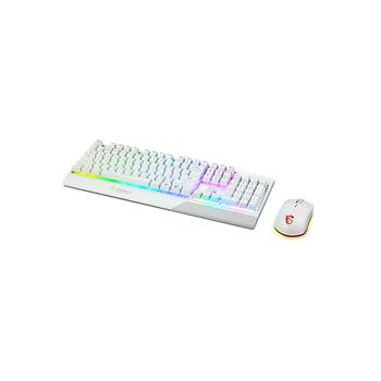 MSI Vigor GK30 Combo White Tr Klavye & Mouse Set Beyaz