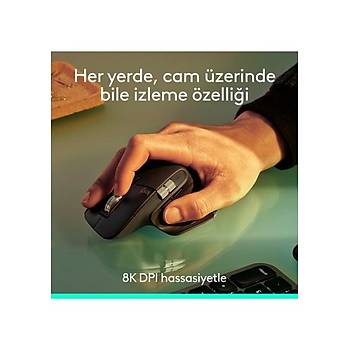 Logitech Mx Master 3s Bluetooth Edition Performans 8000 Dp� Optik Sens�rl� Sessiz Kablosuz Mouse, Siyah