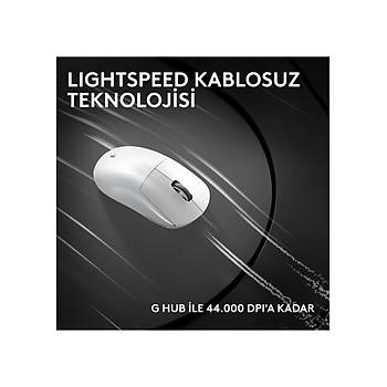 Logitech G PRO X Superlight 2C Beyaz 910-007539 44K Lightspeed Hero 2 Optik �arjl� 51gram Kablosuz Oyuncu Mouse