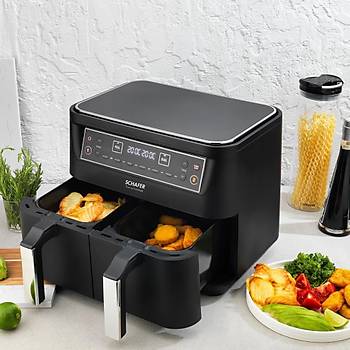 SCHAFER FIT FRY DUAL AIRFRYER SIYAH