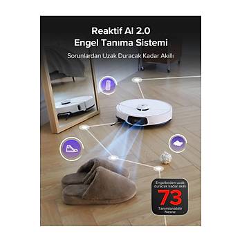 Roborock S8 Maxv Ultra Ak�ll� Robot S�p�rge Beyaz 2 YIL ROBOROCK TURKIYE GARANTILIDIR