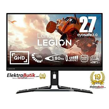 Lenovo Legion R27qe 27 2560*1440 2K 180Hz 0.5Ms. 2x HDMI 2.1, 1x DP 1.4 OYUNCU MONITOR 67C5GAC1TK