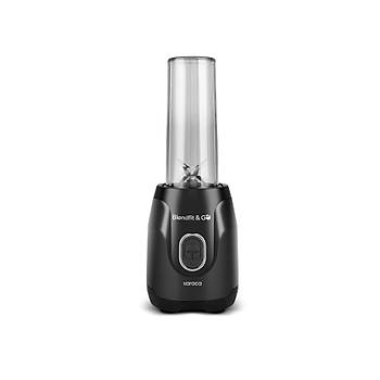 Karaca Blendfit Go Siyah Personal Ki�isel Smoothie Blender Buz K�r�c�l� �ift Hazne  600ml & 400ml