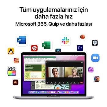 Apple MacBook Pro M2 8GB 256GB SSD 13.3 macOS UZAY GRISI MNEH3TU/A 2 YIL APPLE TURKIYE GARANTILI
