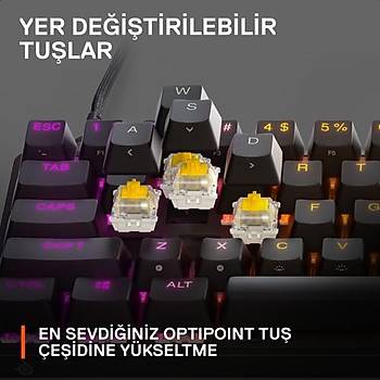 STEELSERIES APEX 9 MINI MEKANIK OYUN KLAVYESI 64838 UK