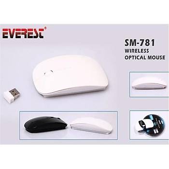 Everest SM-781 Kablosuz Beyaz Mouse