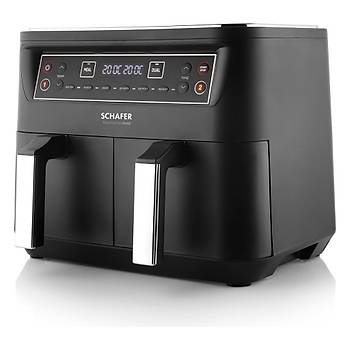 SCHAFER FIT FRY DUAL AIRFRYER SIYAH