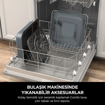 Ninja Combi All-in-One Multicooker, F�r�n ve Az Ya�l� Pi�irici 12,5 L SFP700EU