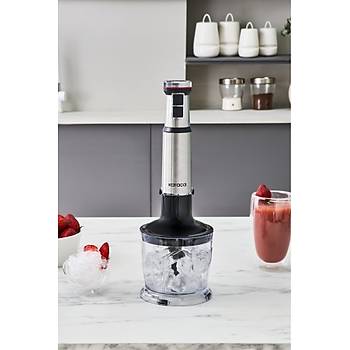 Karaca Inox Quick Mix H�z Ayarl� 1300W El Blender Set - 9637B