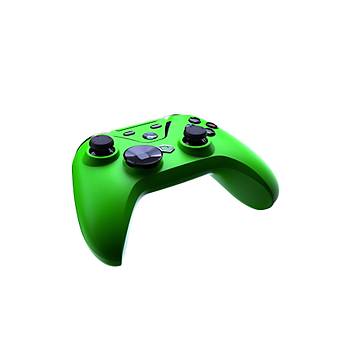 Pusat Clutch Titreim Geri Bildirimli ift Mod Kablosuz (Bluetooth ve 2.4 GHz) Gamepad - Yeil