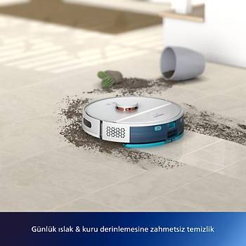PHILIPS XU3110/02 HOMERUN ISLAK KURU MOPLU ISTASYONLU ROBOT SUPURGE BEYAZ