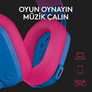 Logitech G435 Lightspeed Mavi 981-001062 Kablosuz Oyuncu Kulakl�k